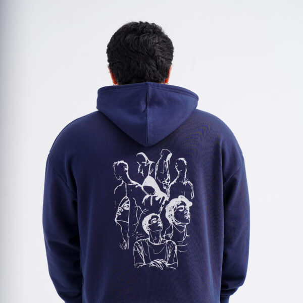 Blue midnight sketch hoodie